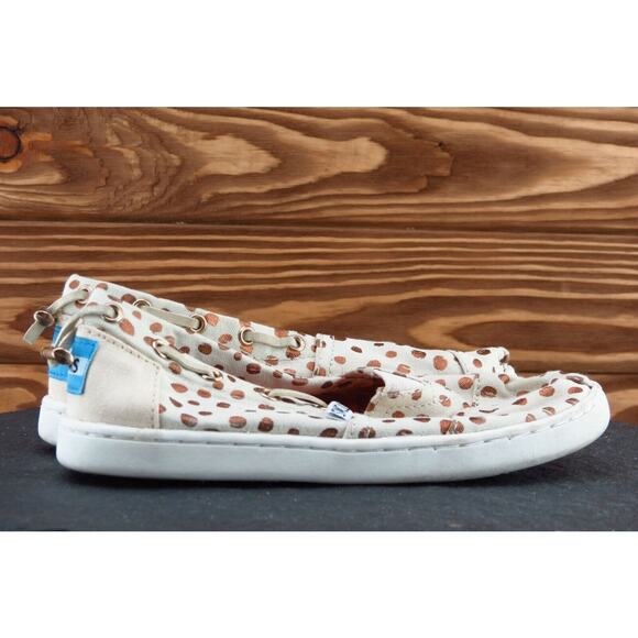 Toms Toddler Girls 12.5 Medium‎ Beige Flats Fabric - Picture 4 of 8